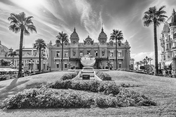 Monte Carlo Monaco Août Façade Casino Monte Carlo Célèbre Complexe — Photo