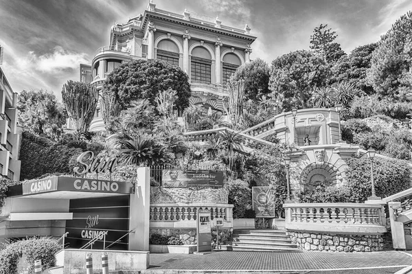 Monte Carlo Monaco August Gevel Van Het Sun Casino Gokken — Stockfoto