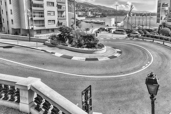 Monte Carlo Monaco Agosto Curva Fairmont Hairpin Loews Una Delle — Foto Stock