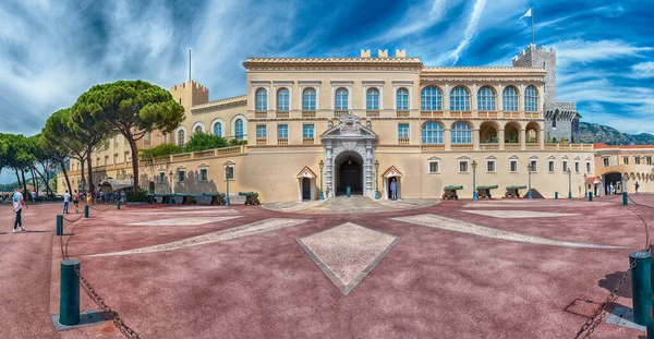 Monaco August Facade Prince Palace Monaco Located Monaco City Aka — Stock Photo, Image