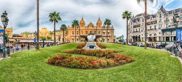 Monte Carlo Monaco August Fasaden Monte Carlo Casino Berömd Spel — Stockfoto