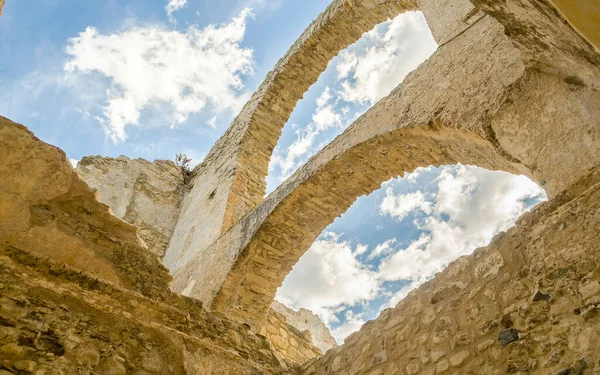 Rovine Antico Castello Fiumefreddo Bruzio Piccolo Borgo Del Sud Italia — Foto Stock