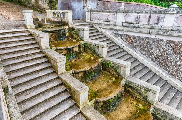Rom April Szenische Treppe Mit Brunnen Botanischen Garten Von Rom — Stockfoto