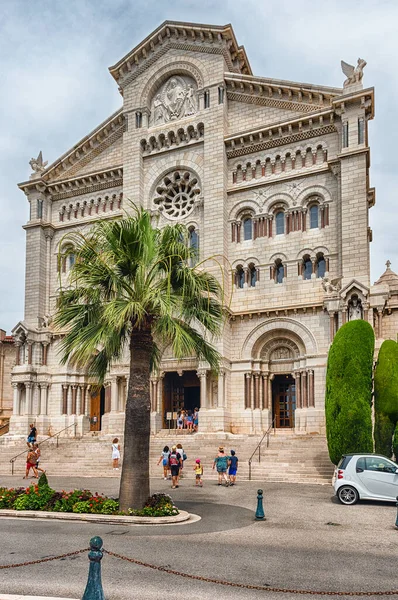 Monaco Agosto Facciata Della Cattedrale Nostra Signora Immacolata Alias Cattedrale — Foto Stock