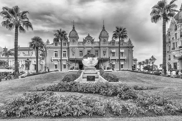 Monte Carlo Monaco Août Façade Casino Monte Carlo Célèbre Complexe — Photo