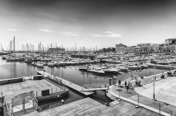 Cannes France Αυγουστου Αεροφωτογραφία Πάνω Από Λιμάνι Vieux Παλιό Λιμάνι — Φωτογραφία Αρχείου