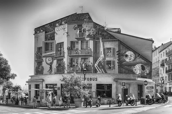 Cannes France August View Square Bus Station City Centre Cannes — Stock Photo, Image