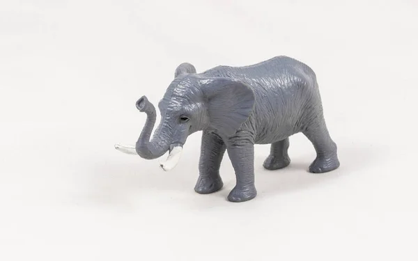 Toy Elephant Model Isolated White Background — Stock Photo, Image