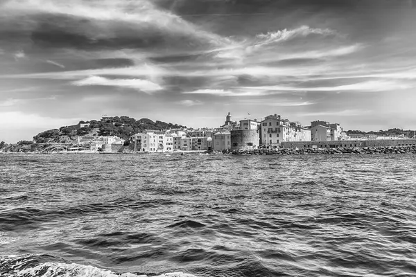 Scenisk Över Saint Tropez Cote Azur Frankrike Staden Världsberömd Semesterort — Stockfoto