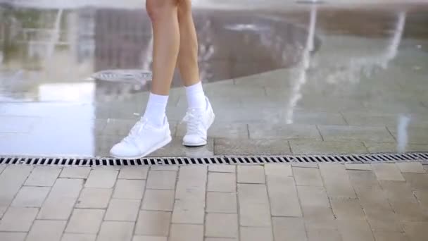 sneakers with white socks