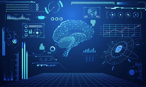 soyut teknoloji bilim kavramı beyin veri sağlık dijital: hud arabirim öğeleri tıp analiz Doktor, tıp, doktor ve yüzde canlılık yenilik üzerinde Merhaba tech gelecekteki tasarım arka plan