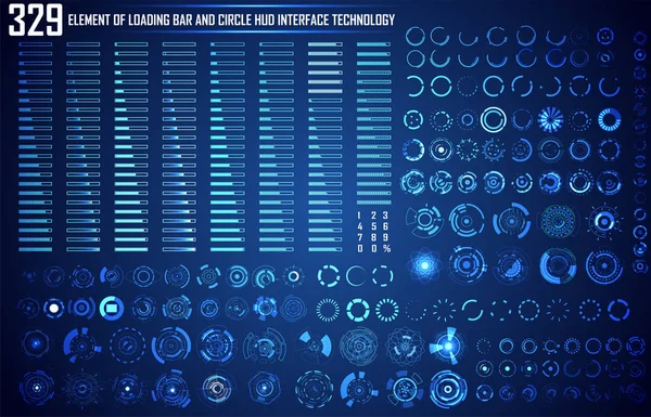 Yükleme çubuğu Soyut Dijital teknoloji UI fütüristik Hud sanal arabirim öğeleri Sci - Fi ve daire Modern kullanıcı kümesi için grafik hareket, tema teknolojisi, oyun, arka plan yüksek teknoloji unsurları.