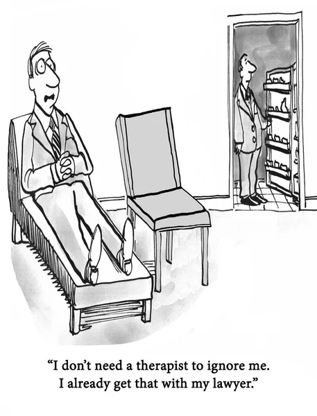 Patient Complains Therapist Ignoring Him — Stock Photo, Image