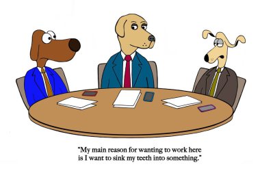 Bir köpek bir şey ısırmak istiyormuş