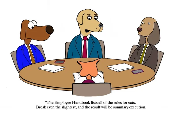 Dogs Tough Bosses — Stock Photo, Image