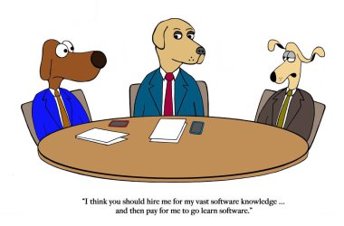 Köpek iş yetiştirmek isteyen