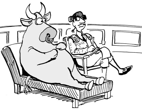 Bull is in a therapy session with a therapist he does not trust