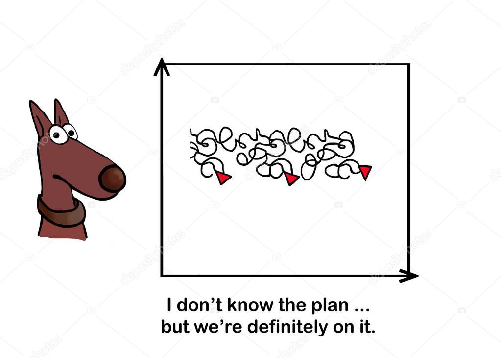 Dog is confident about plan