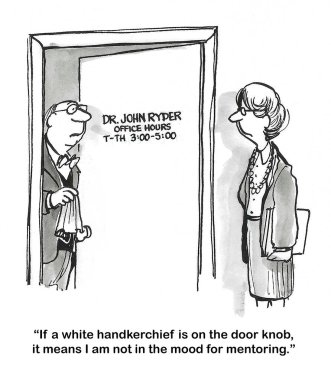 Akıl hocalığı yapmayan bir üniversite profesörünün çizgi filmi..