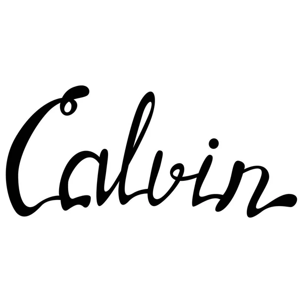 Letras nombre Calvin — Archivo Imágenes Vectoriales