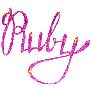 Ruby on Rails adı tinsels yazı