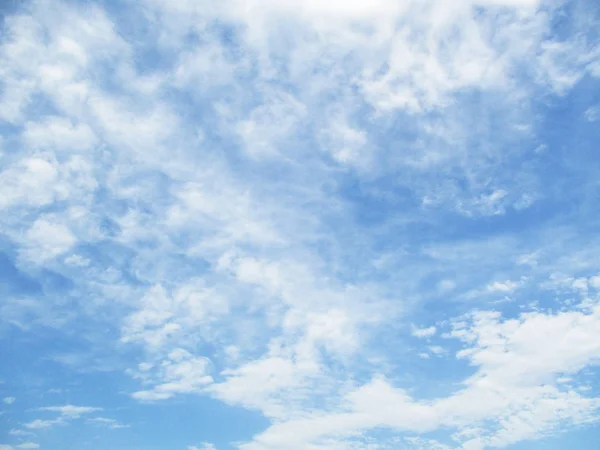 Ciel Bleu Nuages Arbres Paysage — Photo