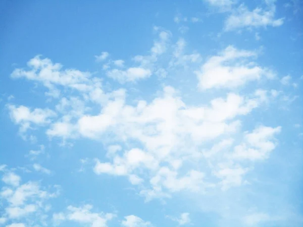 Blue Sky Clouds Trees Landscape — Stock Photo, Image