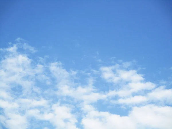 Ciel Bleu Nuages Arbres Paysage — Photo