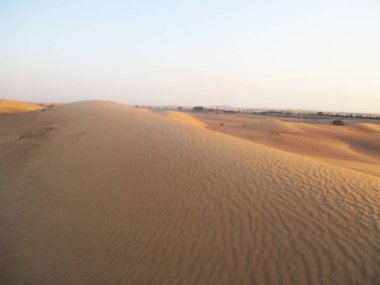 Altın kum manzara çöl