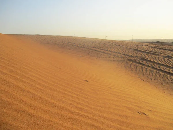 Golden Sand Krajobraz Pustynia — Zdjęcie stockowe