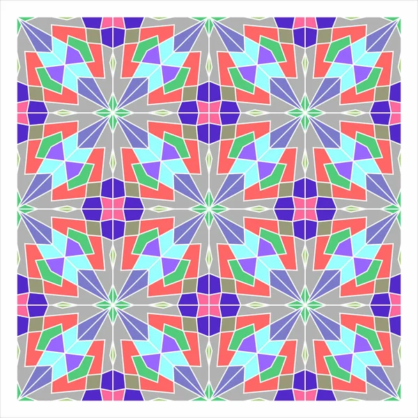 Seamless Geometric Pattern Illustration — Stock Vector