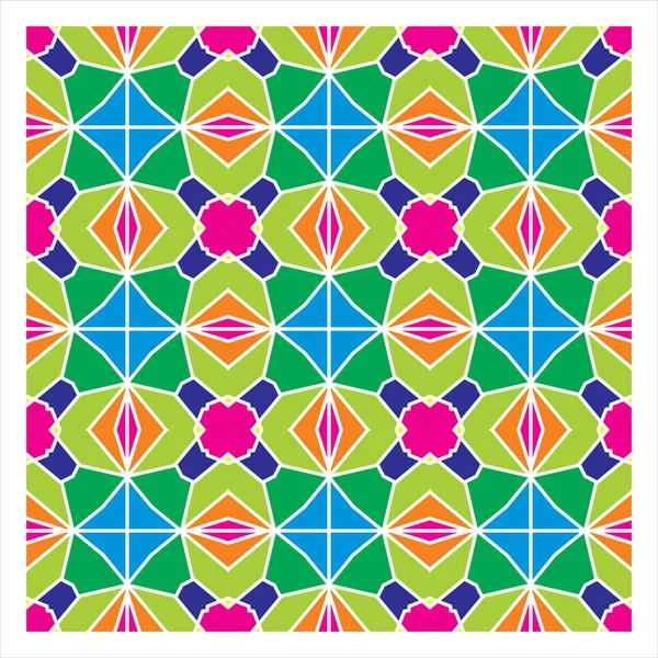 Seamless Geometric Pattern Illustration — Stock Vector