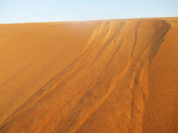 Dune Sabbia Nel Deserto Del Sahara — Foto Stock