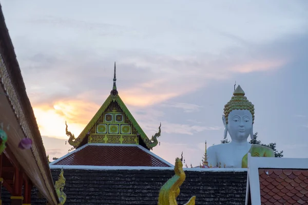 Pagoda Stupa Wat Pratatdoikham Chrám Název Chiangmai Thajsko Socha Buddhy — Stock fotografie