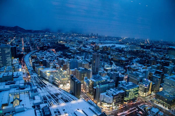 Sapporo Cityscape Urban Landscape Top Building Tower Observation Deck T38 — Stock Photo, Image