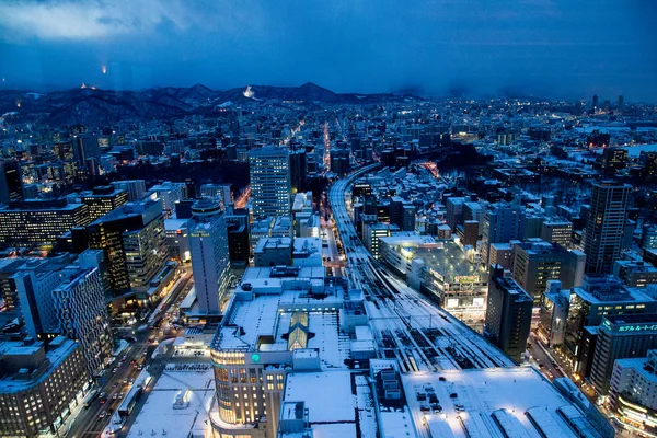 上の日本の タワー観測デッキ T38 を建物から札幌都市景観 都市景観 — ストック写真