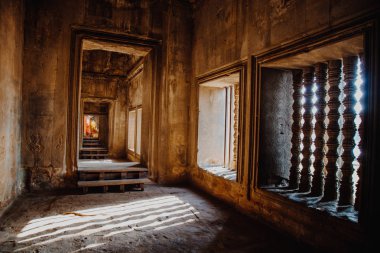 Dünya Mirası ve aynı zamanda yedi dünya içinde Siem Reap, Kamboçya Angkor Wat gölge ışık