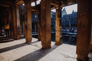 Dünya Mirası ve aynı zamanda yedi dünya içinde Siem Reap, Kamboçya Angkor Wat gölge ışık