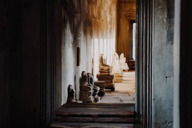 Dünya Mirası ve aynı zamanda yedi dünya içinde Siem Reap, Kamboçya Angkor Wat gölge ışık