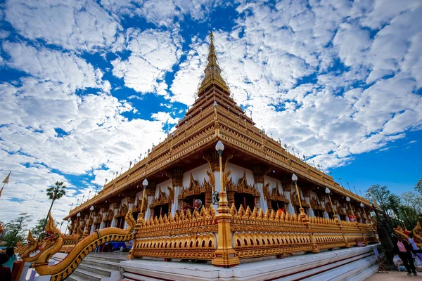 Krásná Krajina Chrámu Wat Nong Wang Khon Kaen Thajsko — Stock fotografie