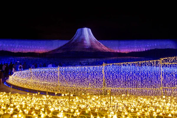 Mie Japan December 2018 Havet Ljus Nabana Ingen Sato Trädgård — Stockfoto