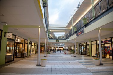 Nagoya, Japonya - Aralık 2018: Mitsui Outlet Park Jazz rüya Nagaşima büyük outlet mağazası Chubu alanında, Japonya yapıdır. Nagaşima tesisi alanı içinde bulun.