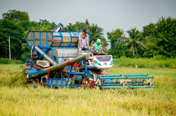 Campo Tailandia Marzo 2019 Identifican Los Agricultores Que Conducen Automóviles — Foto de Stock