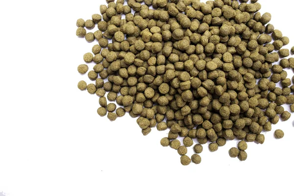 Pile Feed die cut isolate on white background. Animal Food for the fish eat the plants. Can be fish feed and animal feed.