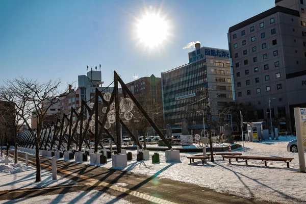 Hakodate Hokkaido Japan December 2019 View Modern Architecfrom Front Hakodate — 图库照片