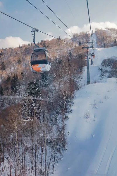 Hokkaido Japón Diciembre 2019 Área Estación Esquí Kiroro Esquiadores Snowboarders —  Fotos de Stock