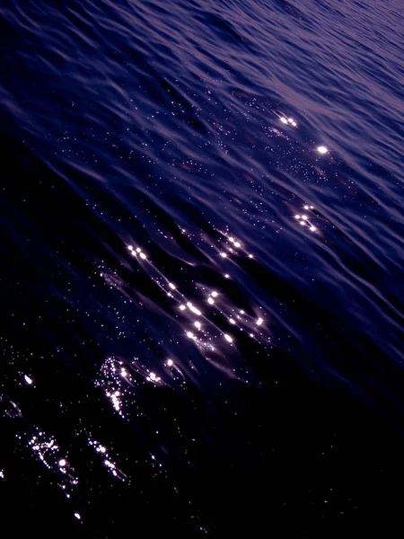 Fond Violet Lumières Nocturnes Vues Haut Travers Les Nuages — Photo