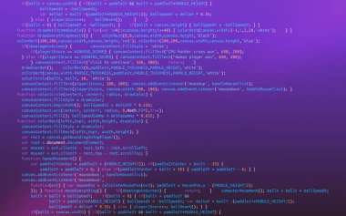 Programming code script on purple background clipart
