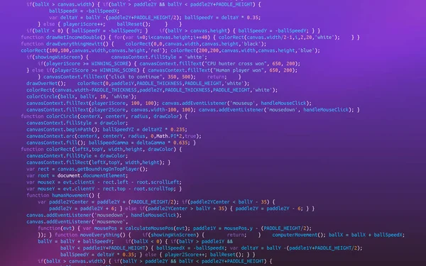 Programming Code Script Purple Background — Stock Photo, Image