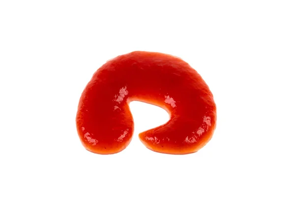 Drop Ketchup White Background — Stock Photo, Image